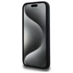 Karl Lagerfeld KLHMP15LSKHPPLK Black Hardcase Silicone Karl Head Print MagSafe Kryt iPhone 15 Pro