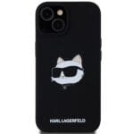 Karl Lagerfeld KLHMP15MSCHPPLK Black Hardcase Silicone Choupette Kryt iPhone 14 Plus/15 Plus