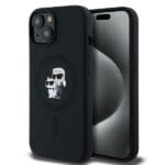 Karl Lagerfeld KLHMP15MSCMKCRHK Black Hardcase Silicone Karl & C Kryt iPhone 14 Plus/15 Plus