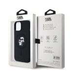 Karl Lagerfeld KLHMP15MSCMKCRHK Black Hardcase Silicone Karl & C Kryt iPhone 14 Plus/15 Plus