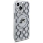 Karl Lagerfeld KLHMP15SHMCKMHT Transparent IML Monogram Karl&Choupette H Kryt iPhone 15
