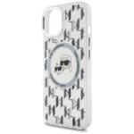 Karl Lagerfeld KLHMP15SHMCKMHT Transparent IML Monogram Karl&Choupette H Kryt iPhone 15