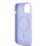 Karl Lagerfeld KLHMP15SSCMKCRHU Purple Hardcase Silicone Karl&Choupette Heads Ring Kryt iPhone 15