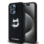 Karl Lagerfeld KLHMP15XSCHPPLK Black Hardcase Silicone Choupette Head M Kryt iPhone 15 Pro Max