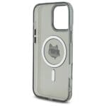 Karl Lagerfeld KLHMP16LHLSCHK Black Hardcase IML Metal Choupette Head MagSafe Kryt iPhone 16 Pro