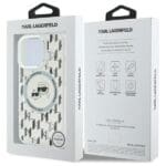 Karl Lagerfeld KLHMP16LHMCKMHT Transparent IML Monogram Karl&Choupet Kryt iPhone 16 Pro