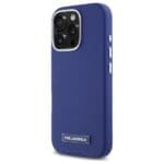 Karl Lagerfeld KLHMP16LPGMSRPB Blue Hardcase FW Metal Plate MagSafe Kryt iPhone 16 Pro