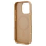 Karl Lagerfeld KLHMP16LPKHPORPE Hardcase Beige Leather Monogram Metal Logo Kryt iPhone 16 Pro