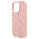 Karl Lagerfeld KLHMP16LPKHPORPP Pink Hardcase Hot Stamp MagSafe Kryt iPhone 16 Pro