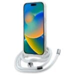 Karl Lagerfeld KLHMP16SHCCHNT Hardcase Transparent IML Choupette Head & Cord MagSafe Kryt iPhone 16