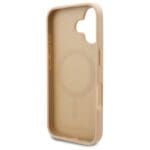 Karl Lagerfeld KLHMP16SPKHPORPE Beige Hardcase Hot Stamp MagSafe Kryt iPhone 16