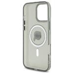 Karl Lagerfeld KLHMP16XHLSKIK Black Hardcase IML Metal Karl Head MagSafe Kryt iPhone 16 Pro Max