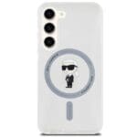 Karl Lagerfeld KLHMSHFCKNOT S911 Transparent Hardcase IML Ikonik MagSafe Kryt Samsung Galaxy S23