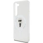 Karl Lagerfeld KLHMSHFCKNOT S911 Transparent Hardcase IML Ikonik MagSafe Kryt Samsung Galaxy S23