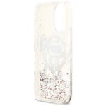 Karl Lagerfeld Liquid Glitter Choupette Logo MagSafe Clear Kryt iPhone 17