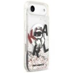 Karl Lagerfeld Liquid Glitter Choupette Logo MagSafe Clear Kryt iPhone 17 Air
