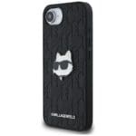 Karl Lagerfeld Monogram Choupette Head Pin Black Kryt iPhone 16e