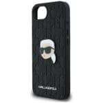 Karl Lagerfeld Monogram Karl Head Pin Black Kryt iPhone 16e