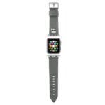 Karl Lagerfeld Pasek KLAWMOKHG Apple Watch SE/11/10/9/8/7/6/5/4/3 (42/41/40/38mm) Silver strap Saffiano Karl Heads