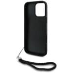 Karl Lagerfeld Quilted Initial Logo & Chain Strap Black Kryt iPhone 16 Pro