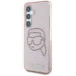 Karl Lagerfeld Rhinestones K. Head Logo Pink Kryt Samsung Galaxy S25