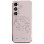 Karl Lagerfeld Rhinestones K. Head Logo Pink Kryt Samsung Galaxy S25