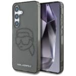 Karl Lagerfeld Rhinestones Karl Head Logo Black Kryt Samsung Galaxy S25