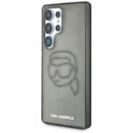 Karl Lagerfeld Rhinestones Karl Head Logo Black Kryt Samsung Galaxy S25 Ultra