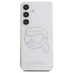 Karl Lagerfeld Rhinestones Karl Head Logo Transparent Kryt Samsung Galaxy S25