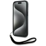 Karl Lagerfeld Saffiano Athleisure Stripes Cord Red Kryt iPhone 15 Pro