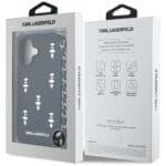 Karl Lagerfeld Saffiano Crystals w/Chain Black Kryt iPhone 16