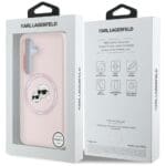 Karl Lagerfeld Silicone Double Heads And Circle MagSafe Pink Kryt Samsung Galaxy S25
