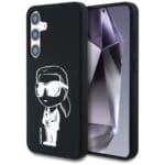Karl Lagerfeld Silicone Graffiti Ikonik Printed Logo MagSafe Black Kryt Samsung Galaxy S25