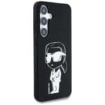 Karl Lagerfeld Silicone Graffiti Ikonik Printed Logo MagSafe Black Kryt Samsung Galaxy S25