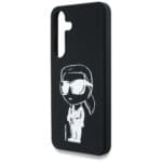 Karl Lagerfeld Silicone Graffiti Ikonik Printed Logo MagSafe Black Kryt Samsung Galaxy S25