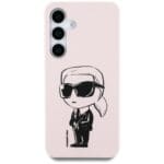 Karl Lagerfeld Silicone Graffiti Ikonik Printed Logo MagSafe Pink Kryt Samsung Galaxy S25