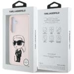 Karl Lagerfeld Silicone Graffiti Ikonik Printed Logo MagSafe Pink Kryt Samsung Galaxy S25