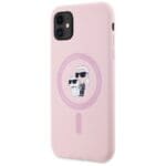 Karl Lagerfeld Silicone Karl&Choupette MagSafe Pink Kryt iPhone 11