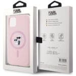 Karl Lagerfeld Silicone Karl&Choupette MagSafe Pink Kryt iPhone 11