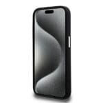 Karl Lagerfeld Silicone Metal Script Logo Black Kryt iPhone 15 Pro Max