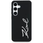 Karl Lagerfeld Silicone Metal Signature Logo Black Kryt Samsung Galaxy S25