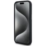 Karl Lagerfeld Silicone Shadow Metal Initial MagSafe Black Kryt iPhone 15