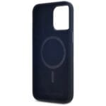 Karl Lagerfeld Silicone Shadow Metal Initial MagSafe Black Kryt iPhone 15 Pro