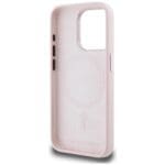 Karl Lagerfeld Silicone Shadow Metal Initial MagSafe Pink Kryt iPhone 15 Pro Max