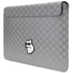 Karl Lagerfeld Sleeve KLCS14SAKHPCG 14" Silver Saffiano Monogram Choupette