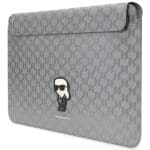 Karl Lagerfeld Sleeve KLCS14SAKHPKG 14" Silver Saffiano Monogram Ikonik