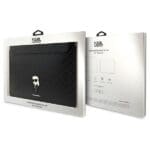 Karl Lagerfeld Sleeve KLCS14SAKHPKK 14" Black Saffiano Monogram Ikonik