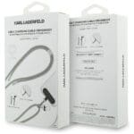 Karl Lagerfeld Universal CBDY Choupette Charm USB-C/USB-C Cable Lanyard Grey