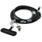 Karl Lagerfeld Universal CBDY Ikonik Charm USB-C/USB-C Cable Lanyard Black