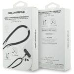 Karl Lagerfeld Universal CBDY Ikonik Charm USB-C/USB-C Cable Lanyard Black